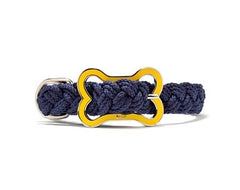 Mascot Sailor's Knot Solids Navy Dog Collar