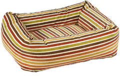 Bowsers Salsa Stripe Microvelvet Dutchie Dog Bed