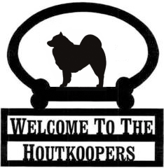 Sweeney Ridge Samoyed Custom Welcome Sign