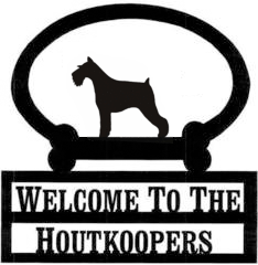 Sweeney Ridge Schnauzer Custom Welcome Sign