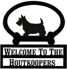 Sweeney Ridge Scottish Terrier Custom Welcome Sign