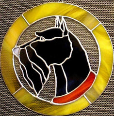 Scottish Terrier Stained Glass Artwork