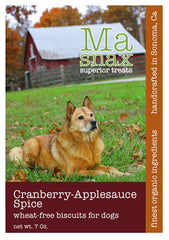 Ma Snax Organic Cranberry & Applesauce Dog Biscuits