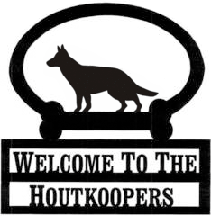Sweeney Ridge German Shepherd Custom Welcome Sign