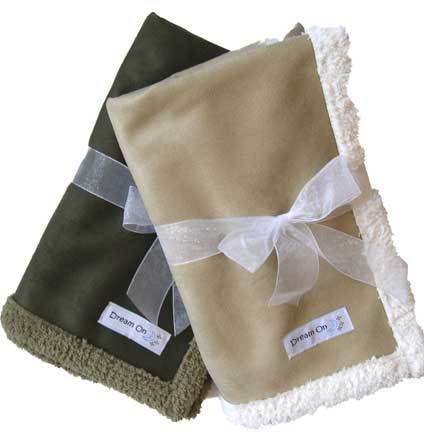 Dream On Sherpa Suede Dog Blanket