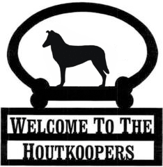 Sweeney Ridge Smooth Collie Custom Welcome Sign