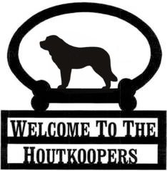Sweeney Ridge Saint Bernard Custom Welcome Sign