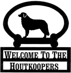 Sweeney Ridge Bernese Mountain Dog Custom Welcome Sign