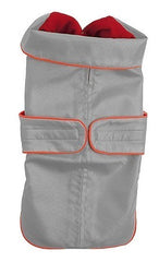 Zoomies Gray & Orange Urban Raincoat for Dogs