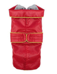 Zoomies Red & Yellow Urban Raincoat for Dogs