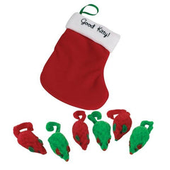 Savvy Tabby Good Kitty Bad Kitty Christmas Stocking With Toys