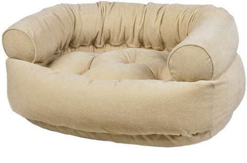 Bowsers Vanilla Treats Microvelvet Double Donut Dog Bed