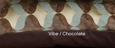 West Paw Vibe/Chocolate Upholstered Bumper Bed