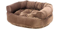 Bowsers Walnut Microvelvet Double Donut Dog Bed
