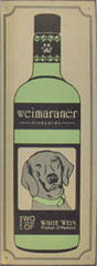 Whitney Works Retro Metal Sign - Weimaraner Wine