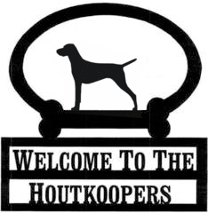 Sweeney Ridge Vizsla Custom Welcome Sign