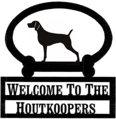 Sweeney Ridge Weimaraner Custom Welcome Sign