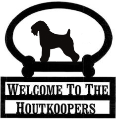 Sweeney Ridge Wheaten Terrier Custom Welcome Sign