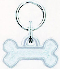 Rockin' Doggie White Glitter Bone Dog Charm