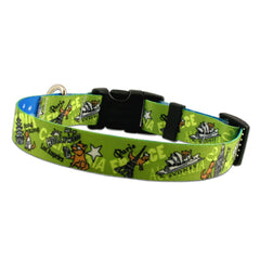 Hip Hound Where in the World Dog Collar