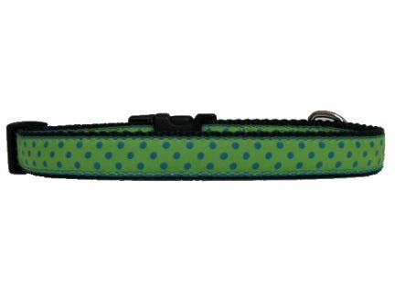 Owen & Olivia Blue Dots Dog Collar