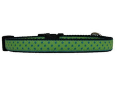 Owen & Olivia Blue Dots Dog Collar