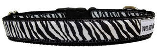 Owen & Olivia Zebra Dog Collar