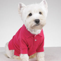 Casual Canine Pink Preppy Dog Polo Shirt
